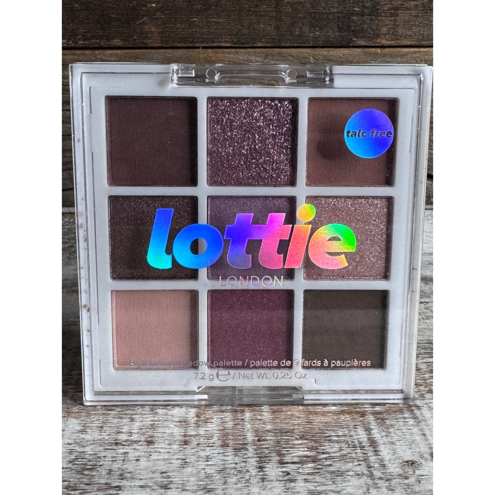 Lottie London Eyeshadow Palette 9-Pan Compact The Mauves Matte Shimmer MSRP $11